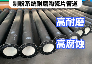 制粉系統耐磨陶瓷片管道應用特點[江河]